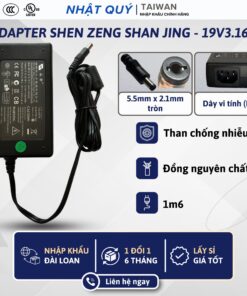 Nguồn Adapter 19v3.16a SHEN ZENG SHAN JING - Jack 5.5mm x 2.1mm (tròn) - Sạc 19V 3.16A cho TV,...