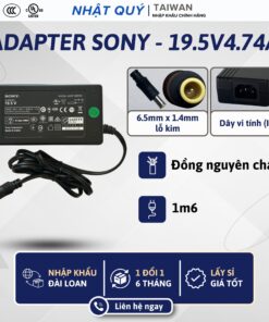 Nguồn Adapter 19.5v4.74a SONY - Jack 6.5mm x 1.4mm (lỗ kim) - Sạc 19.5v 4.74a cho tv 32 49 inch,...